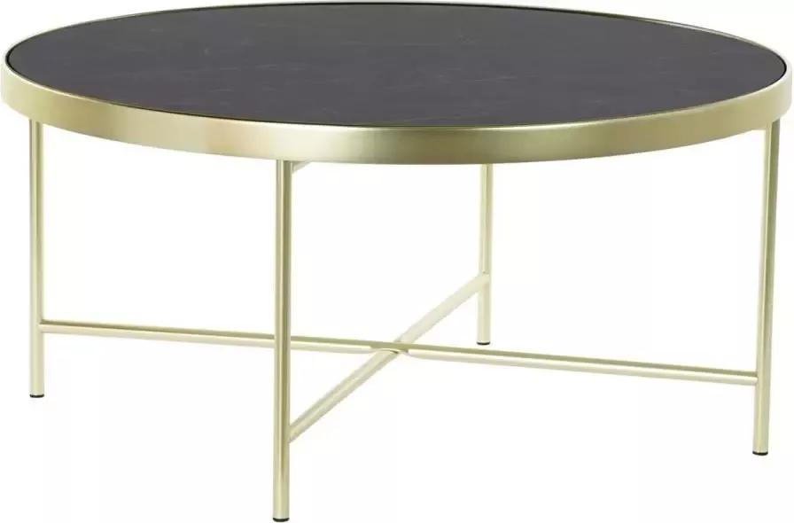 DKD Home Decor Bijzettafel Kristal Staal (82 x 82 x 40 cm)