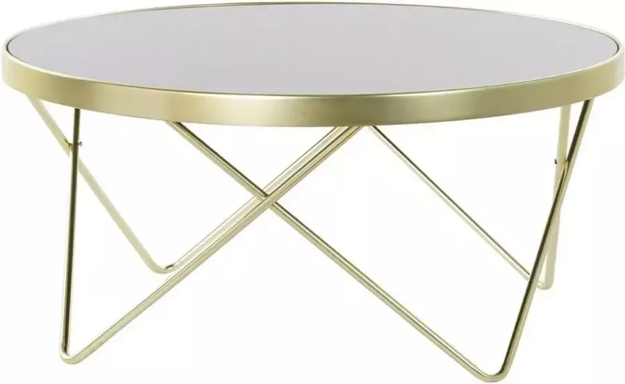 DKD Home Decor Bijzettafel Kristal Staal (82 x 82 x 40 cm)