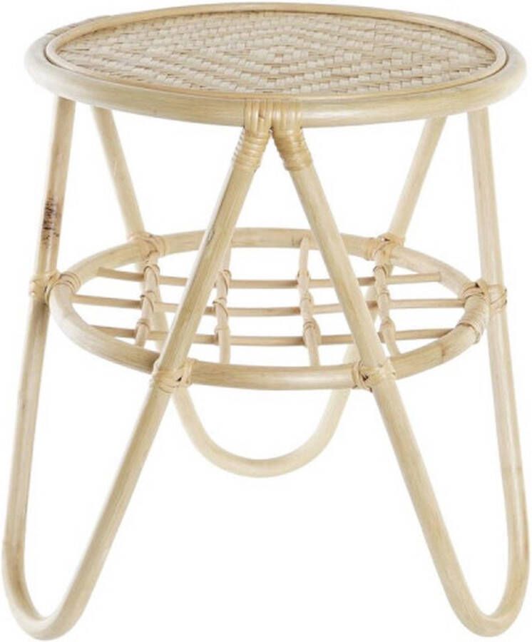 DKD Home Decor Bijzettafel Natuurlijk Bamboe (40 x 40 x 46 cm) - Foto 2