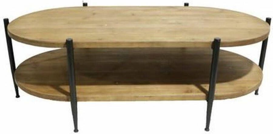 DKD Home Decor Bijzettafel Spar Metaal (126 x 65 x 41 cm)