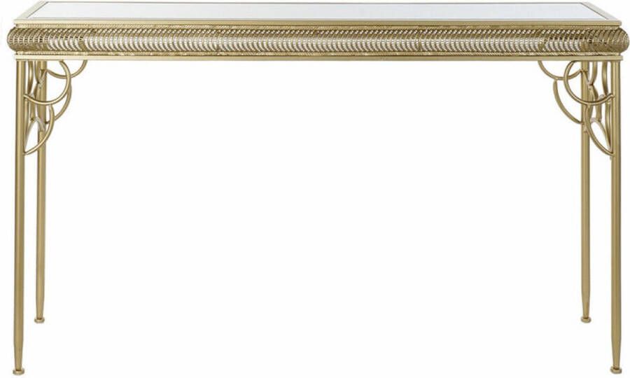 Maison de france Bijzettafel DKD Home Decor Spiegel Metaal Zilver Hout MDF (122 x 31 x 72 cm)