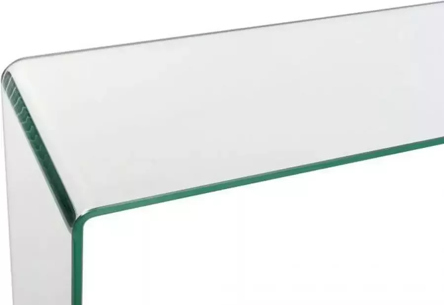 DKD Home Decor Bijzettafel 100 x 28 x 75 cm Kristal Transparant Plastic