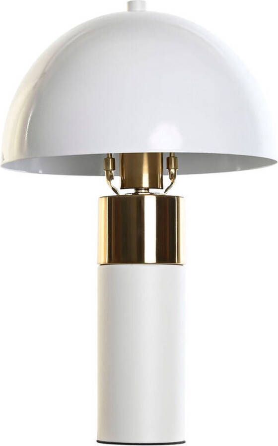 DKD Home Decor Bureaulamp Gouden Metaal Wit 220 V 50 W 24 x 24 x 36 cm