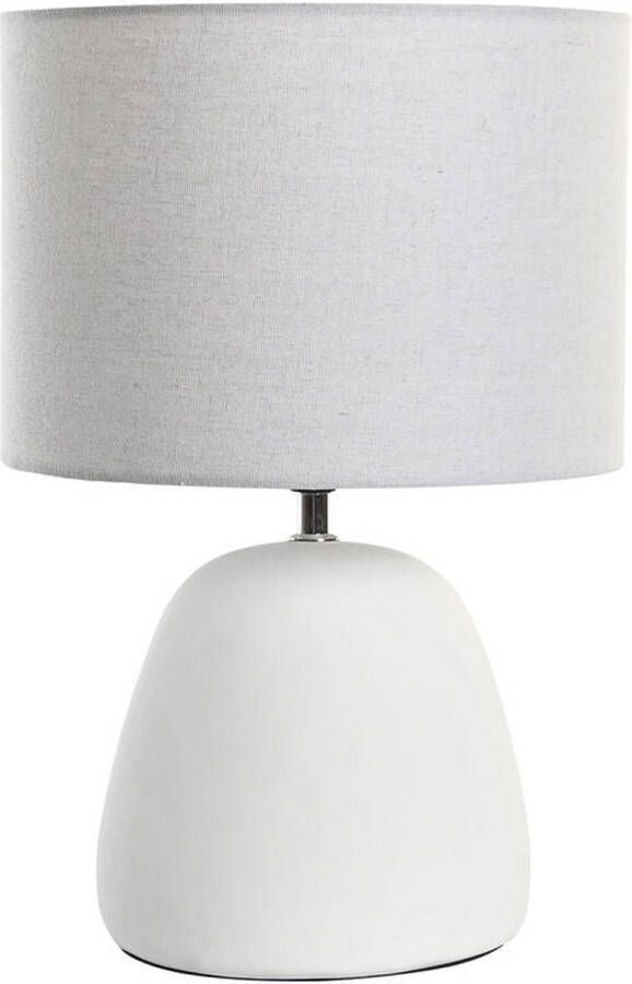 DKD Home Decor Bureaulamp Gouden Wit Keramiek 220 V 50 W (28 x 28 x 42 cm)