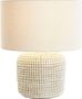 DKD Home Decor Bureaulamp Wit Bruin 50 W 220 V 38 x 38 x 42 cm - Thumbnail 1