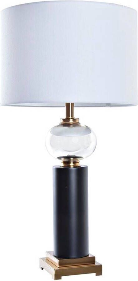 DKD Home Decor Bureaulamp Zwart Gouden 220 V 50 W Modern (38 x 38 x 75 cm)