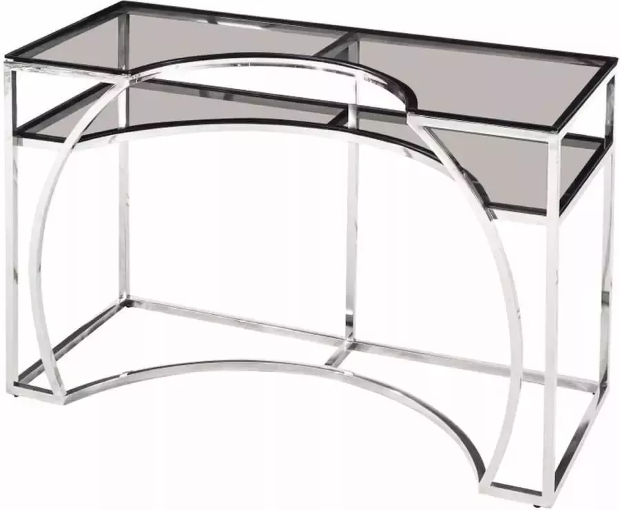 DKD Home Decor Console 120 x 50 x 75 cm Kristal Zilverkleurig Staal