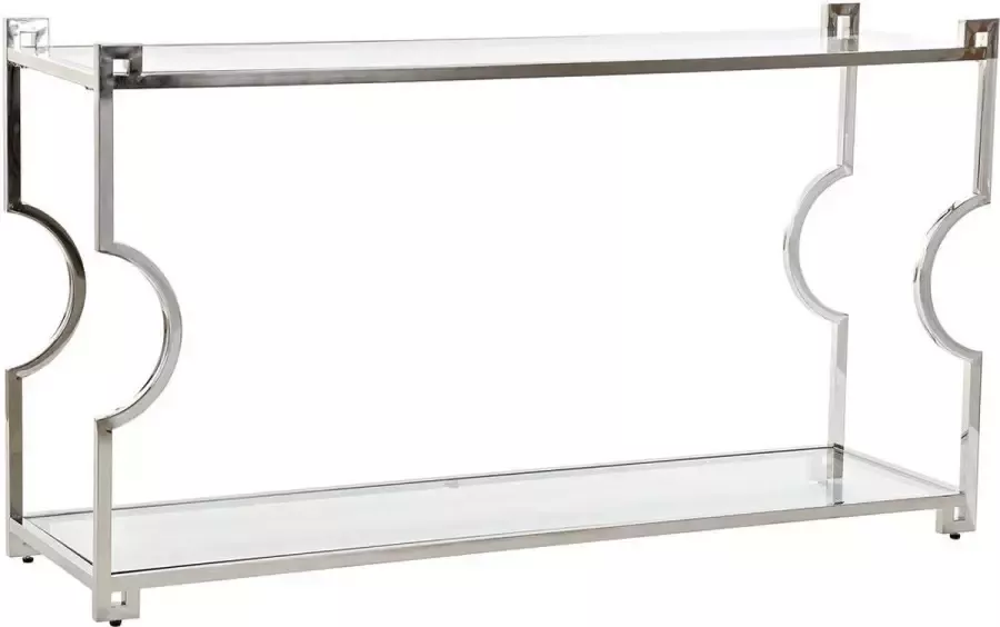 DKD Home Decor Console Kristal Ziverachtig Roestvrij staal Modern (140 x 40 x 78 cm)