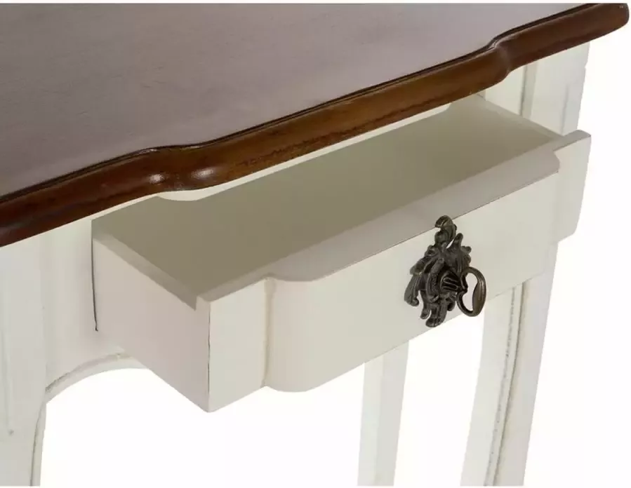 Maison de france Console DKD Home Decor Wit Bruin Paulownia hout (78 x 35 x 79 cm)