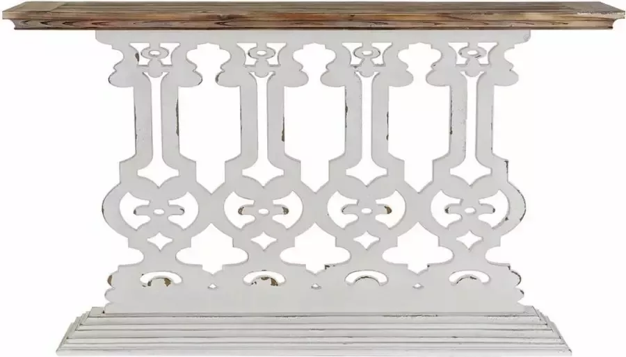 DKD Home Decor Console 8424001793600 142 x 30 x 83 cm Spar Natuurlijk Wit Hout MDF