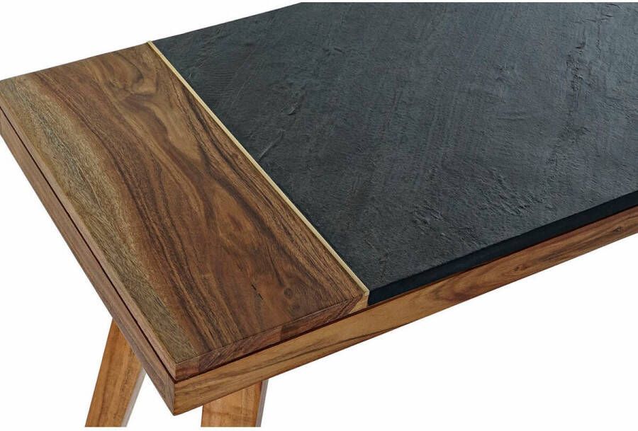 DKD Home Decor Console Bruin Zwart Acacia Gouden (117 x 40 x 74 cm)
