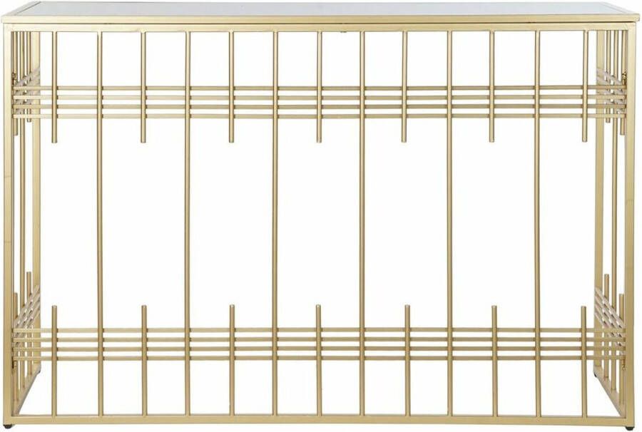 DKD Home Decor Console Kristal Zwart Gouden Metaal 120 x 40 x 81 cm