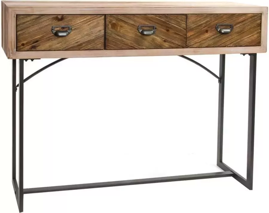 DKD Home Decor Console Metaal Hout (110 x 32 x 85 cm) - Foto 3