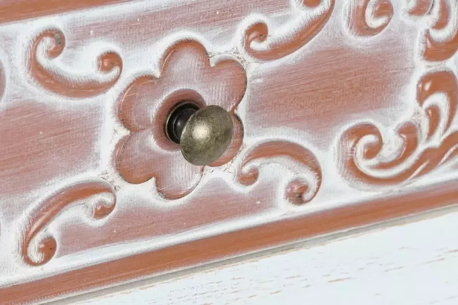 DKD Home Decor Console Natuurlijk Bruin MDF Wit Arabisch (107 x 36 x 81 cm) - Foto 2