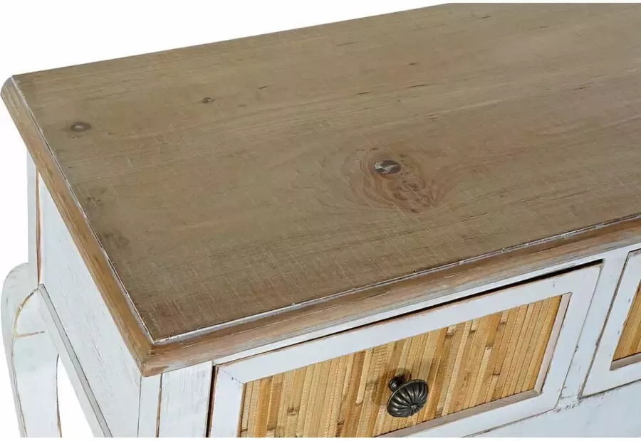 DKD Home Decor Console Spar Wit (120 x 38 x 83 cm)