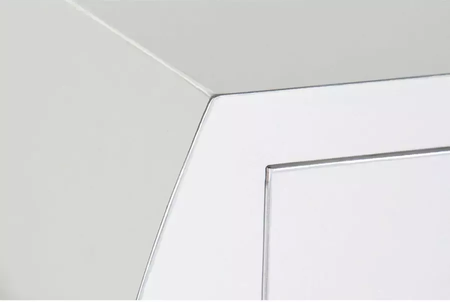 DKD Home Decor Console Spar Zilverkleurig Wit Hout MDF 96 x 26 x 80 cm