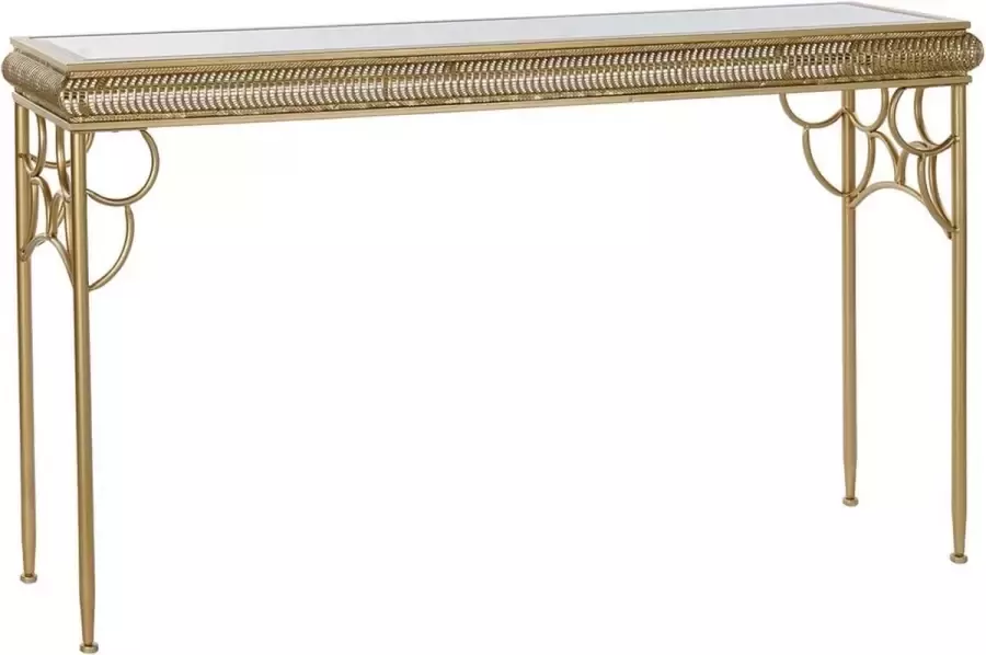 DKD Home Decor Console Spiegel Gouden Metaal Hout MDF 122 x 31 x 72 cm