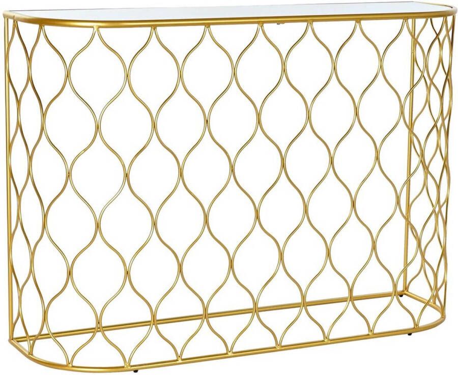 DKD Home Decor Console Spiegel Gouden Metaal Modern (110 x 32 x 78 cm)
