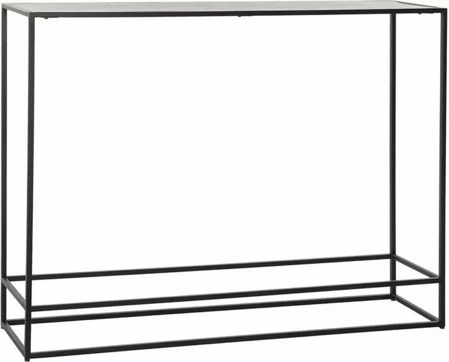 DKD Home Decor Console 110 x 25 x 84 cm Zwart Gouden Aluminium Plastic