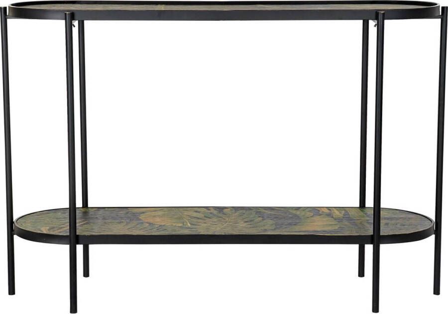 DKD Home Decor Console Zwart Metaal MDF Groen Tropisch (120 x 41 x 80 cm) - Foto 2