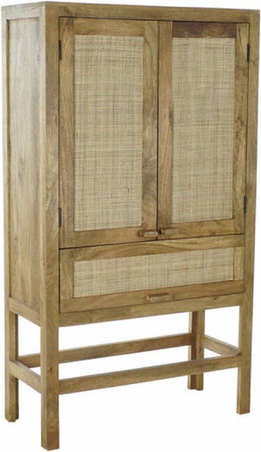 DKD Home Decor Dientafel Bruin Rotan Mangohout
