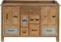 Maison de france Dressoir buffet wood metal 116x35x82 brown metaal - Thumbnail 2