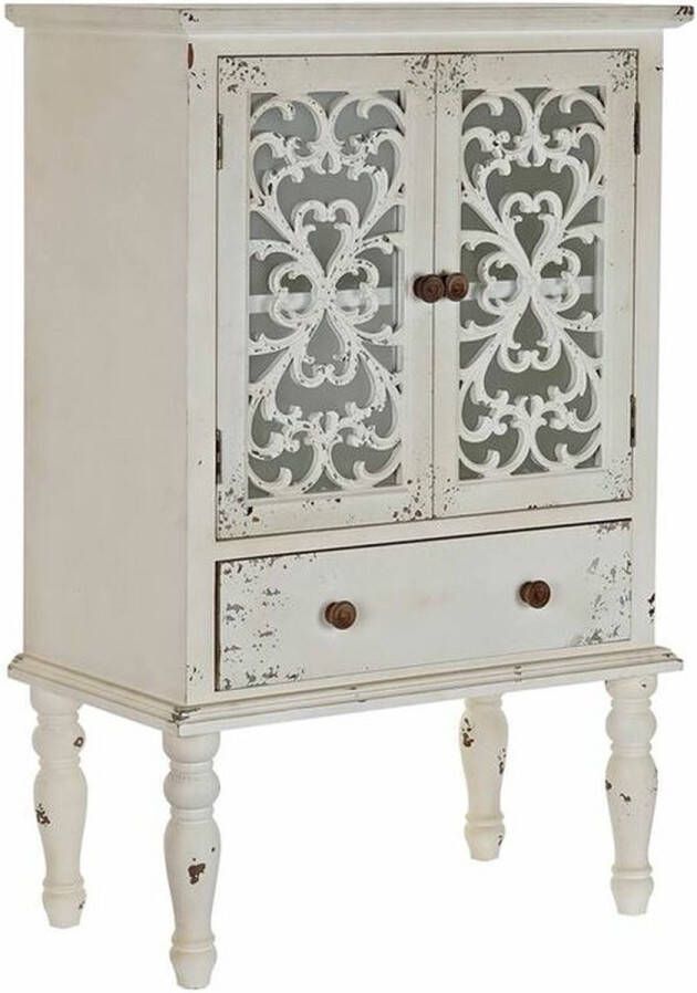 DKD Home Decor Dientafel Kristal Spar Wit 71 x 40 x 111 cm