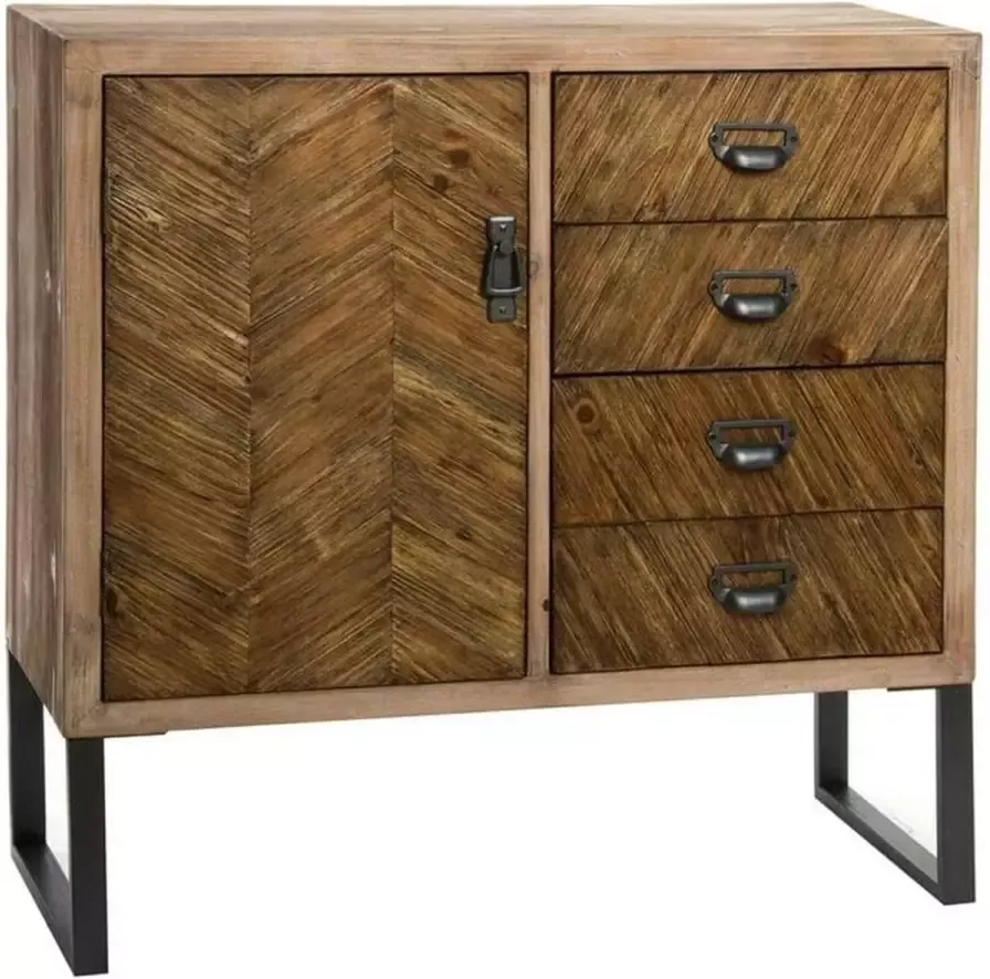 DKD Home Decor Dientafel Metaal Hout (80 x 30 x 80 cm) - Foto 2