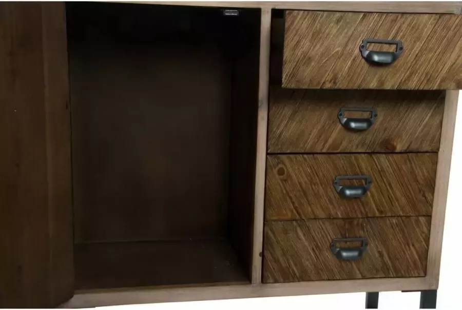 DKD Home Decor Dientafel Metaal Hout (80 x 30 x 80 cm)