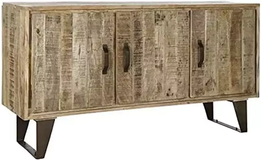 DKD Home Decor Dientafel Metaal Mangohout (140 x 43 x 75 cm)