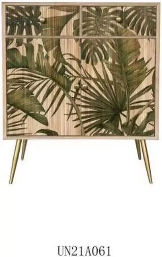 DKD Home Decor Dientafel Natuurlijk Hout MDF Ijzer (80 x 35 x 100 cm)