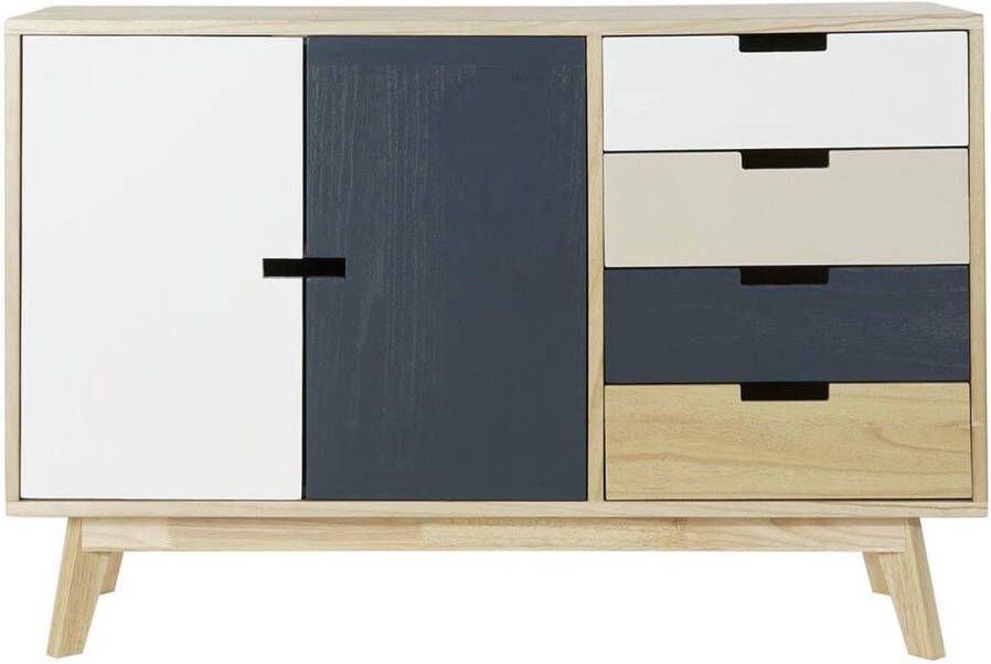 DKD Home Decor Dientafel Paulownia hout MDF (100 x 35 x 65 cm)