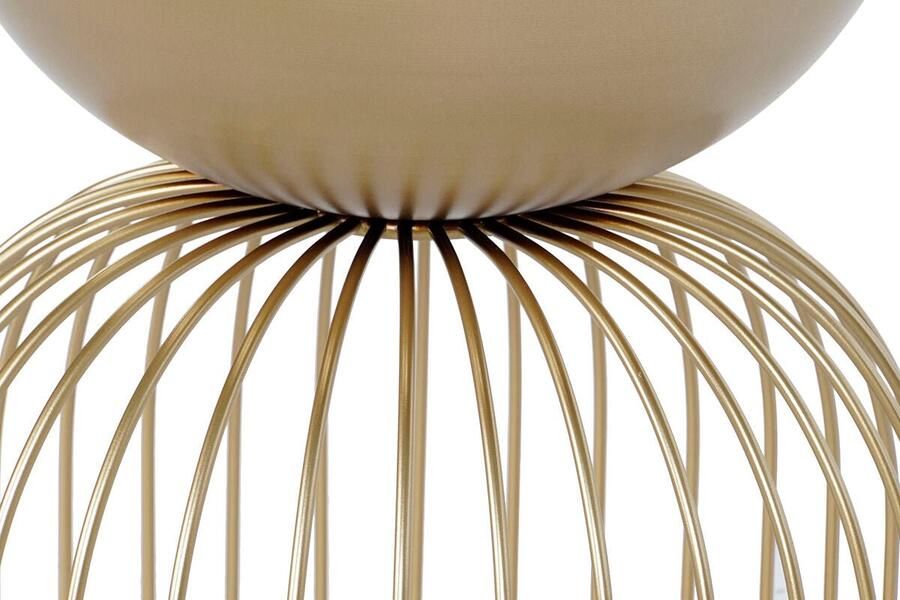 DKD Home Decor Bijzettafel 55 5 x 55 5 x 53 cm Spar Metaal