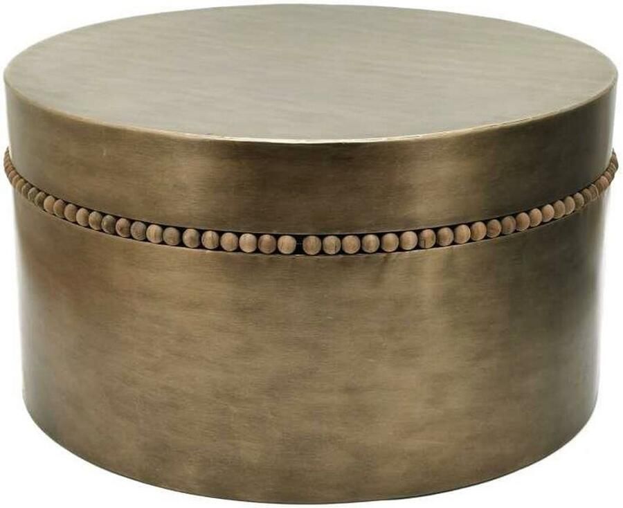 DKD Home Decor Bijzettafel 76 x 76 x 42 cm Gouden Metaal