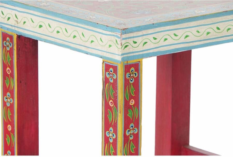 DKD Home Decor Bijzettafel 8424001853243 Natuurlijk Multicolour Acryl Mangohout 45 x 30 x 45 cm