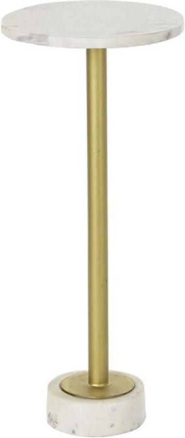 DKD Home Decor Bijzettafel Gouden Metaal Marmer (27 x 27 x 62 cm)