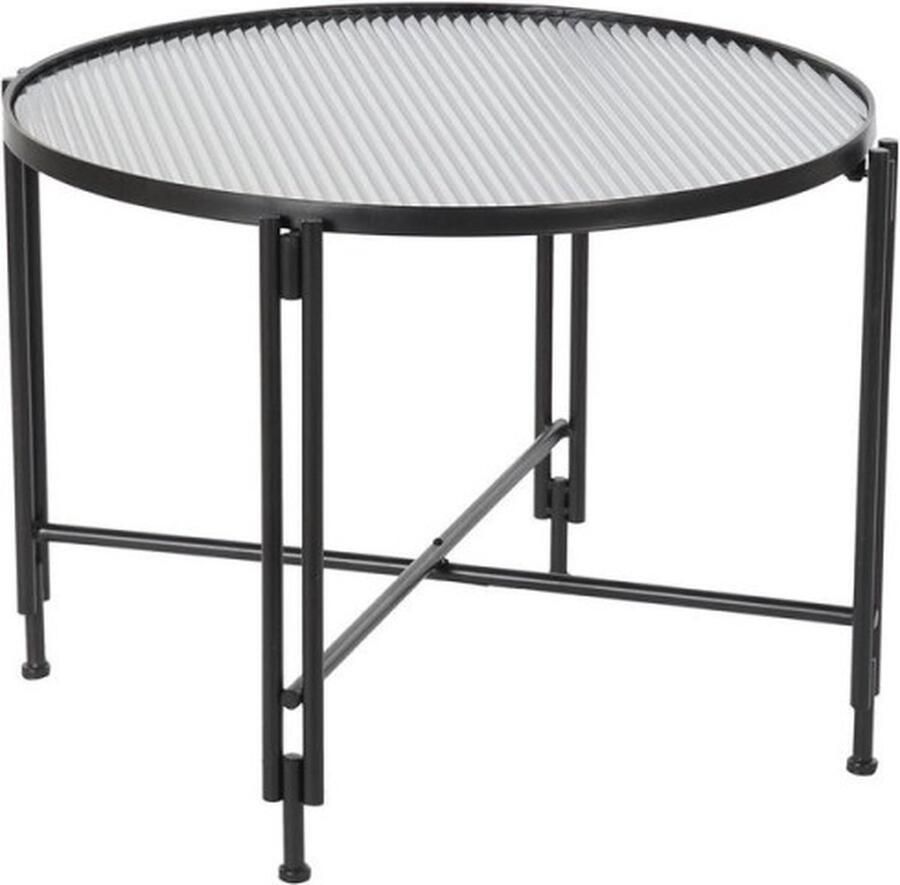 DKD Home Decor Bijzettafel Kristal Metaal (63 x 63 x 46 cm)