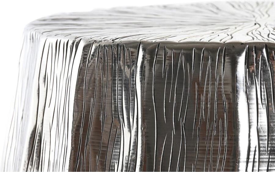 DKD Home Decor Bijzettafel Zilverkleurig Aluminium 40 x 40 x 45 cm