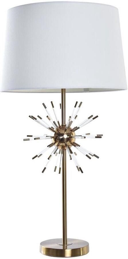 DKD Home Decor Bureaulamp Gouden Ster Wit 220 V 50 W Modern (41 x 41 x 80 cm)
