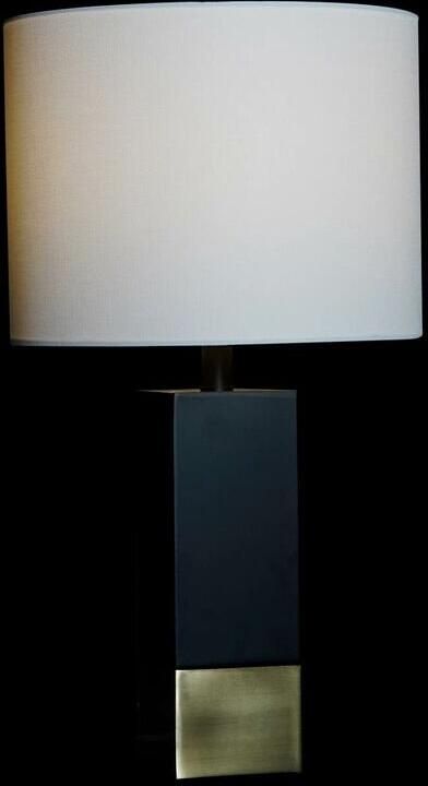 DKD Home Decor Bureaulamp Zwart Gouden Metaal Wit 220 V 36 x 36 x 60 cm 50 W