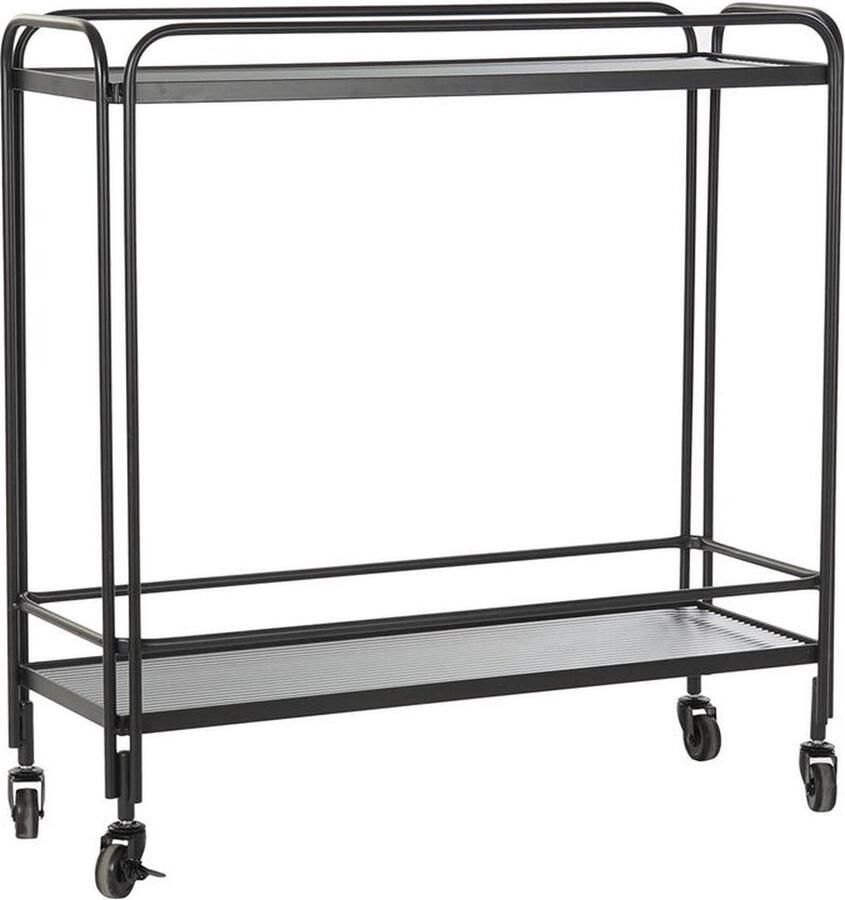 DKD Home Decor Console Kristal Zwart Metaal (80 x 28 x 80 5 cm)