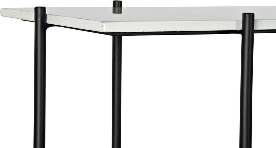 DKD Home Decor Console Zwart Metaal Wit Marmer Modern (120 x 40 x 80 cm)