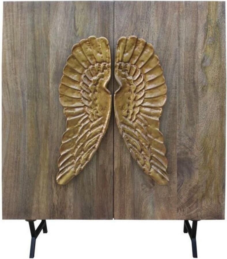 DKD Home Decor Dientafel Gouden Bruin Mangohout (100 x 45 x 120 cm)