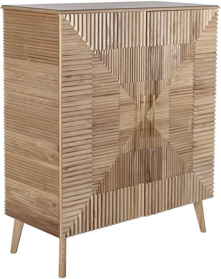 DKD Home Decor Dientafel Gouden Lichtbruin Hout MDF 100 x 44 x 118 cm
