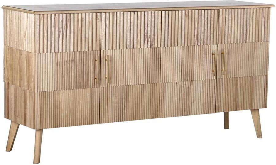 DKD Home Decor Dientafel Gouden Lichtbruin Paulownia hout MDF 157 x 40 x 80 cm