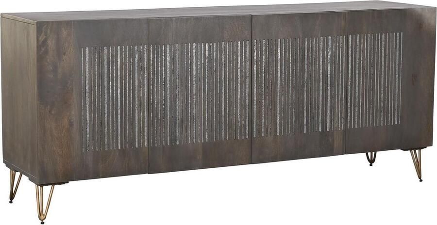 DKD Home Decor Dientafel Metaal Bruin Mangohout (177 x 45 x 77 cm)