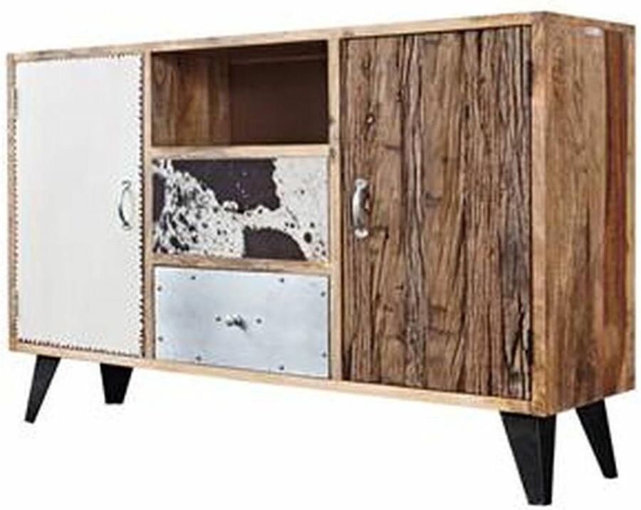 DKD Home Decor Dientafel Metaal Mangohout (140 x 40 x 111 cm)