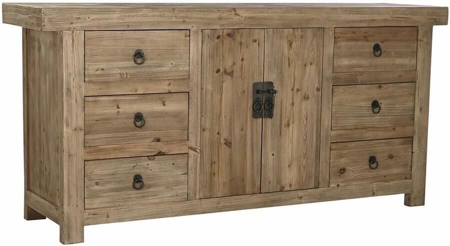 DKD Home Decor Dientafel Natuurlijk Hout (180 x 45 x 85 cm)