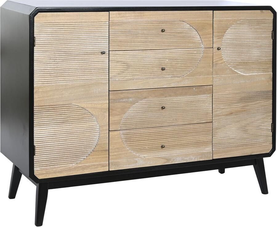 DKD Home Decor Dientafel Zwart Hout (120 x 40 x 90 cm)