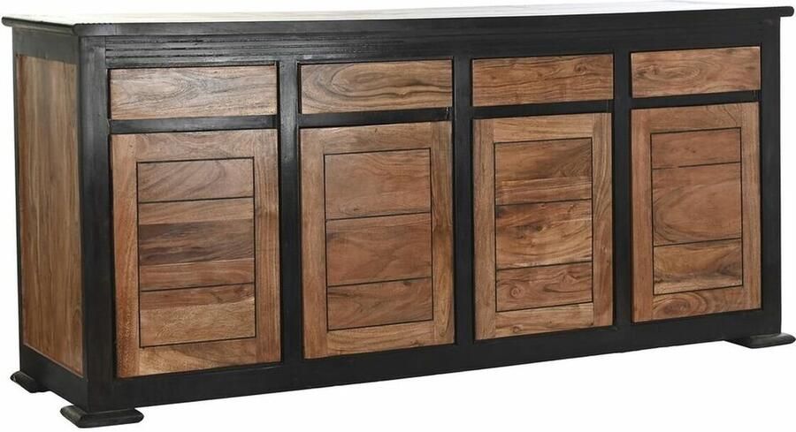 DKD Home Decor Dientafel Zwart Natuurlijk Acacia